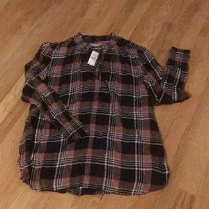 Loft light flannel tunic